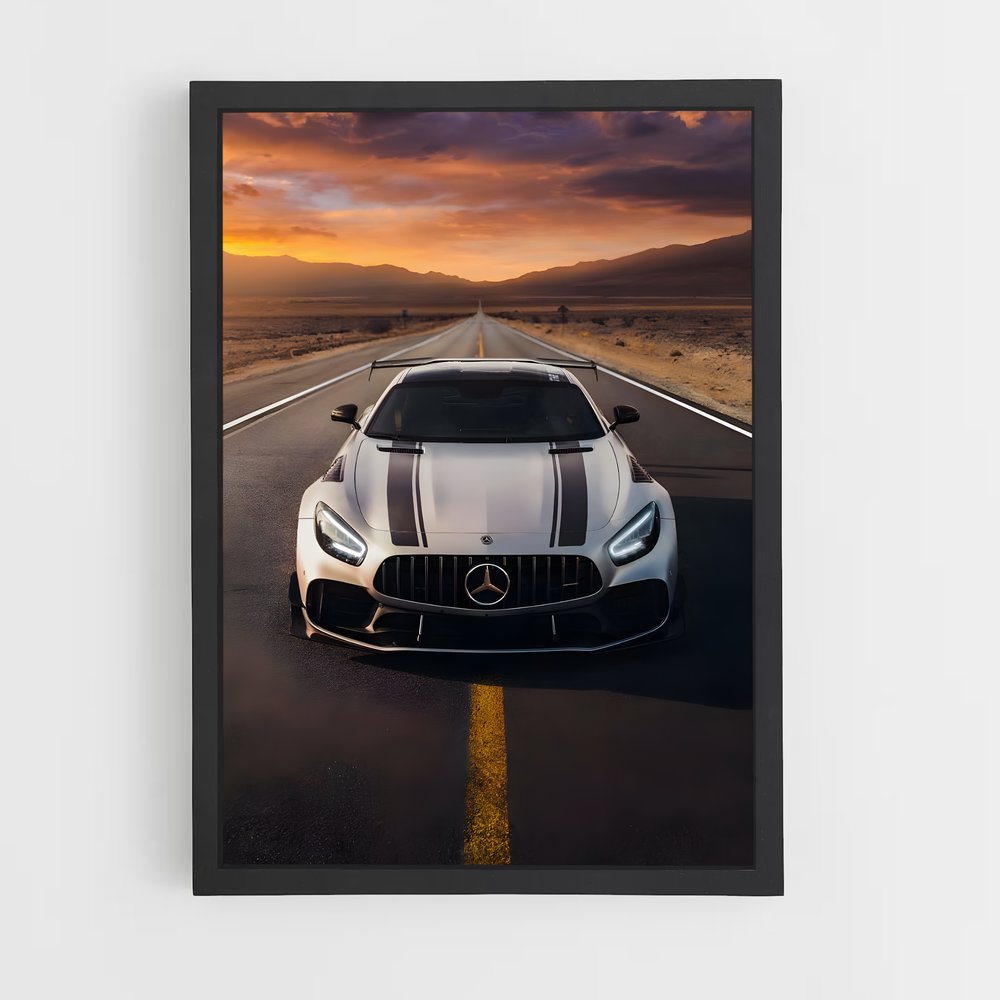 Poster élégant Sls amg gt – affiche Mercedes (vue 2)
